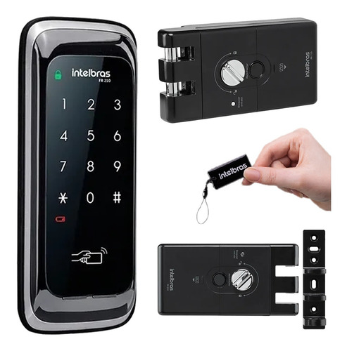 Fechadura Digital de Sobrepor FR210 Intelbras para Portas de Correr
