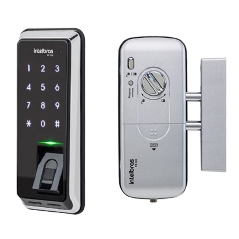 Fechadura Digital de Sobrepor FR220 Intelbras com Biometria